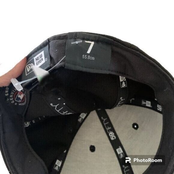 New Era LOS ANGELES DODGERS  Blackout Basic 59FIFTY Fitted EUC - Picture 3 of 3